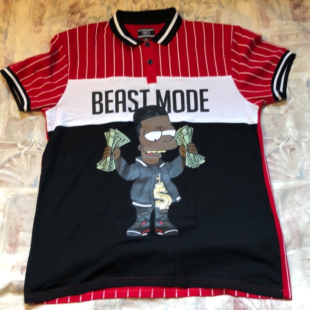 FRPLY Bart Simpson Beast Mode Polo 2XL